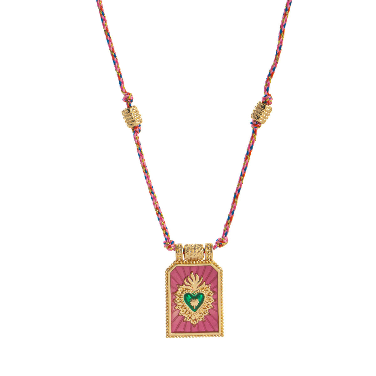 Wholesale Love Tarot Pendant Necklace Lucky Bead Chain Gold-plated Color Preservation